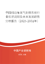 中國(guó)機(jī)動(dòng)車尾氣處理系統(tǒng)行業(yè)現(xiàn)狀調(diào)研及未來發(fā)展趨勢(shì)分析報(bào)告（2025-2031年）