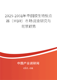 2025-2031年中國膜生物反應器(MBR)市場調查研究與前景趨勢 2025-2031年中國膜生物反應器(MBR)市場調查研究與前景趨勢