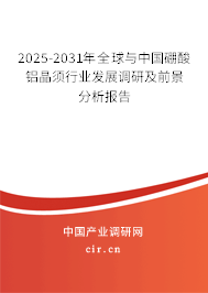 2025-2031年全球與中國硼酸鋁晶須行業(yè)發(fā)展調(diào)研及前景分析報告 2025-2031年全球與中國硼酸鋁晶須行業(yè)發(fā)展調(diào)研及前景分析報告