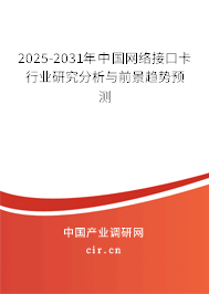 2025-2031年中國(guó)網(wǎng)絡(luò)接口卡行業(yè)研究分析與前景趨勢(shì)預(yù)測(cè)