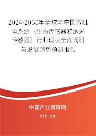 2024-2030年全球與中國(guó)微機(jī)電系統(tǒng)（生物傳感器和納米傳感器）行業(yè)現(xiàn)狀全面調(diào)研與發(fā)展趨勢(shì)預(yù)測(cè)報(bào)告