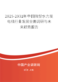 2025-2031年中國(guó)微型水力發(fā)電機(jī)行業(yè)發(fā)展全面調(diào)研與未來趨勢(shì)報(bào)告 2025-2031年中國(guó)微型水力發(fā)電機(jī)行業(yè)發(fā)展全面調(diào)研與未來趨勢(shì)報(bào)告