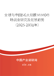 全球與中國5G大規(guī)模MIMO市場調(diào)查研究及前景趨勢(2025-2031年) 全球與中國5G大規(guī)模MIMO市場調(diào)查研究及前景趨勢(2025-2031年)