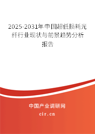 2025-2031年中國(guó)超低損耗光纖行業(yè)現(xiàn)狀與前景趨勢(shì)分析報(bào)告