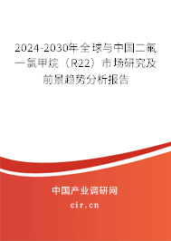 2024-2030年全球與中國(guó)二氟一氯甲烷(R22)市場(chǎng)研究及前景趨勢(shì)分析報(bào)告 2024-2030年全球與中國(guó)二氟一氯甲烷(R22)市場(chǎng)研究及前景趨勢(shì)分析報(bào)告