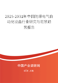 2025-2031年中國防爆電氣自動化設(shè)備行業(yè)研究與前景趨勢報告