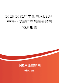 2025-2031年中國(guó)防水LED燈帶行業(yè)發(fā)展研究與前景趨勢(shì)預(yù)測(cè)報(bào)告 2025-2031年中國(guó)防水LED燈帶行業(yè)發(fā)展研究與前景趨勢(shì)預(yù)測(cè)報(bào)告