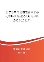 全球與中國琥珀酸普蘆卡必利市場調(diào)查研究及趨勢分析(2025-2031年) 全球與中國琥珀酸普蘆卡必利市場調(diào)查研究及趨勢分析(2025-2031年)
