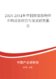 2025-2031年中國(guó)聚氨酯地坪市場(chǎng)調(diào)查研究與發(fā)展趨勢(shì)報(bào)告 2025-2031年中國(guó)聚氨酯地坪市場(chǎng)調(diào)查研究與發(fā)展趨勢(shì)報(bào)告