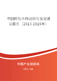 中國(guó)挎包市場(chǎng)調(diào)研與發(fā)展建議報(bào)告（2013-2018年）