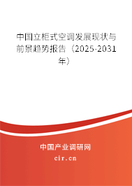 中國立柜式空調(diào)發(fā)展現(xiàn)狀與前景趨勢報告(2025-2031年) 中國立柜式空調(diào)發(fā)展現(xiàn)狀與前景趨勢報告(2025-2031年)