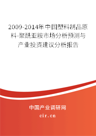 2009-2014年中國塑料制品原料-聚酰亞胺市場分析預(yù)測與產(chǎn)業(yè)投資建議分析報告 2009-2014年中國塑料制品原料-聚酰亞胺市場分析預(yù)測與產(chǎn)業(yè)投資建議分析報告