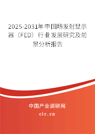 2025-2031年中國場(chǎng)發(fā)射顯示器（FED）行業(yè)發(fā)展研究及前景分析報(bào)告