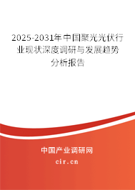 2025-2031年中國聚光光伏行業(yè)現(xiàn)狀深度調(diào)研與發(fā)展趨勢分析報告 2025-2031年中國聚光光伏行業(yè)現(xiàn)狀深度調(diào)研與發(fā)展趨勢分析報告