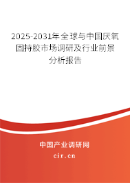 2025-2031年全球與中國厭氧固持膠市場調(diào)研及行業(yè)前景分析報(bào)告