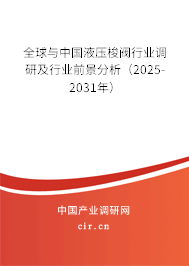 全球與中國液壓梭閥行業(yè)調(diào)研及行業(yè)前景分析（2025-2031年）