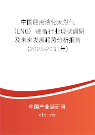 中國船用液化天然氣（LNG）裝備行業(yè)現(xiàn)狀調(diào)研及未來發(fā)展趨勢分析報告（2025-2031年）