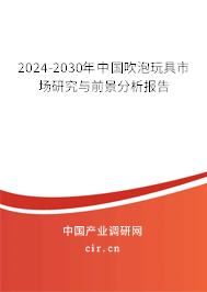 2024-2030年中國吹泡玩具市場研究與前景分析報告