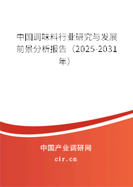 中國(guó)調(diào)味料行業(yè)研究與發(fā)展前景分析報(bào)告(2025-2031年) 中國(guó)調(diào)味料行業(yè)研究與發(fā)展前景分析報(bào)告(2025-2031年)