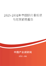 2025-2031年中國釩行業(yè)現(xiàn)狀與前景趨勢(shì)報(bào)告