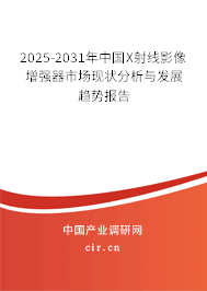 2025-2031年中國(guó)X射線影像增強(qiáng)器市場(chǎng)現(xiàn)狀分析與發(fā)展趨勢(shì)報(bào)告
