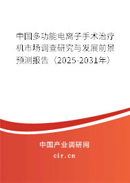 中國多功能電離子手術治療機市場調查研究與發(fā)展前景預測報告（2025-2031年）