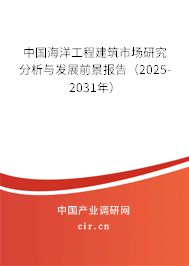 中國海洋工程建筑市場研究分析與發(fā)展前景報告（2025-2031年）