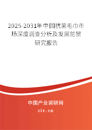 2025-2031年中國(guó)抗菌毛巾市場(chǎng)深度調(diào)查分析及發(fā)展前景研究報(bào)告 2025-2031年中國(guó)抗菌毛巾市場(chǎng)深度調(diào)查分析及發(fā)展前景研究報(bào)告