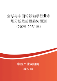 全球與中國輪轂軸承行業(yè)市場分析及前景趨勢預(yù)測(2025-2031年) 全球與中國輪轂軸承行業(yè)市場分析及前景趨勢預(yù)測(2025-2031年)
