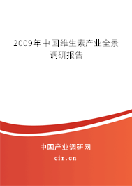 2009年中國維生素產(chǎn)業(yè)全景調(diào)研報告 2009年中國維生素產(chǎn)業(yè)全景調(diào)研報告