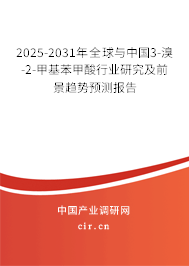 2025-2031年全球與中國3-溴-2-甲基苯甲酸行業(yè)研究及前景趨勢預測報告