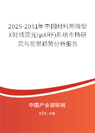 2025-2031年中國材料用微型X射線熒光(μXRF)系統(tǒng)市場研究與前景趨勢分析報告 2025-2031年中國材料用微型X射線熒光(μXRF)系統(tǒng)市場研究與前景趨勢分析報告