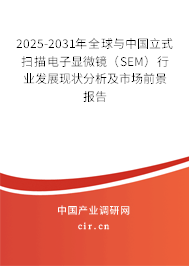 2025-2031年全球與中國立式掃描電子顯微鏡（SEM）行業(yè)發(fā)展現(xiàn)狀分析及市場前景報告
