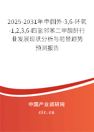 2025-2031年中國(guó)外-3,6-環(huán)氧-1,2,3,6-四氫鄰苯二甲酸酐行業(yè)發(fā)展現(xiàn)狀分析與前景趨勢(shì)預(yù)測(cè)報(bào)告 2025-2031年中國(guó)外-3,6-環(huán)氧-1,2,3,6-四氫鄰苯二甲酸酐行業(yè)發(fā)展現(xiàn)狀分析與前景趨勢(shì)預(yù)測(cè)報(bào)告