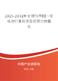 2025-2031年全球與中國一號電池行業(yè)現(xiàn)狀及前景分析報告