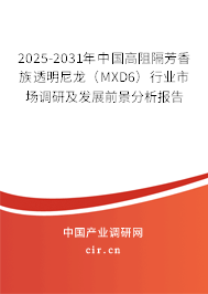 2025-2031年中國(guó)高阻隔芳香族透明尼龍（MXD6）行業(yè)市場(chǎng)調(diào)研及發(fā)展前景分析報(bào)告
