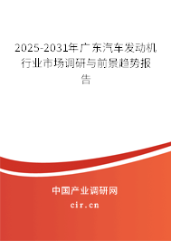 2025-2031年廣東汽車發(fā)動機行業(yè)市場調(diào)研與前景趨勢報告