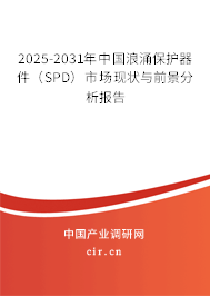 2025-2031年中國浪涌保護器件(SPD)市場現(xiàn)狀與前景分析報告 2025-2031年中國浪涌保護器件(SPD)市場現(xiàn)狀與前景分析報告