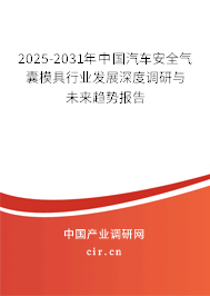 2025-2031年中國汽車安全氣囊模具行業(yè)發(fā)展深度調(diào)研與未來趨勢報告 2025-2031年中國汽車安全氣囊模具行業(yè)發(fā)展深度調(diào)研與未來趨勢報告