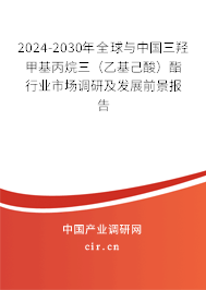 2024-2030年全球與中國(guó)三羥甲基丙烷三(乙基己酸)酯行業(yè)市場(chǎng)調(diào)研及發(fā)展前景報(bào)告 2024-2030年全球與中國(guó)三羥甲基丙烷三(乙基己酸)酯行業(yè)市場(chǎng)調(diào)研及發(fā)展前景報(bào)告