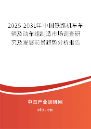 2025-2031年中國(guó)鐵路機(jī)車車輛及動(dòng)車組制造市場(chǎng)調(diào)查研究及發(fā)展前景趨勢(shì)分析報(bào)告