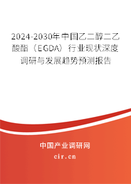 2024-2030年中國乙二醇二乙酸酯（EGDA）行業(yè)現(xiàn)狀深度調(diào)研與發(fā)展趨勢預(yù)測報告