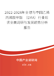 2022-2028年全球與中國乙烯丙烯酸甲酯 （EMA）行業(yè)現(xiàn)狀全面調(diào)研與發(fā)展趨勢分析報告