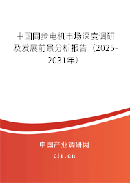 中國(guó)同步電機(jī)市場(chǎng)深度調(diào)研及發(fā)展前景分析報(bào)告（2025-2031年）