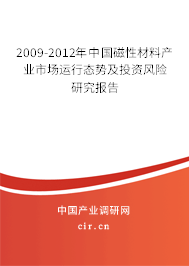 2009-2012年中國磁性材料產(chǎn)業(yè)市場(chǎng)運(yùn)行態(tài)勢(shì)及投資風(fēng)險(xiǎn)研究報(bào)告 2009-2012年中國磁性材料產(chǎn)業(yè)市場(chǎng)運(yùn)行態(tài)勢(shì)及投資風(fēng)險(xiǎn)研究報(bào)告