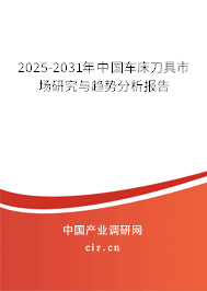2025-2031年中國車床刀具市場研究與趨勢分析報告 2025-2031年中國車床刀具市場研究與趨勢分析報告