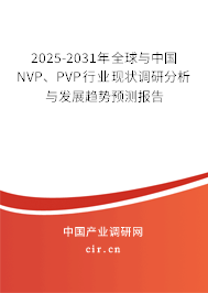 2025-2031年全球與中國NVP、PVP行業(yè)現(xiàn)狀調(diào)研分析與發(fā)展趨勢預(yù)測報告