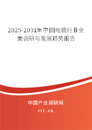 2025-2031年中國(guó)電鍍行業(yè)全面調(diào)研與發(fā)展趨勢(shì)報(bào)告 2025-2031年中國(guó)電鍍行業(yè)全面調(diào)研與發(fā)展趨勢(shì)報(bào)告