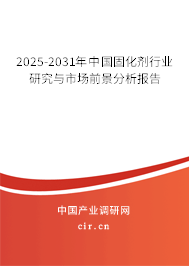 2025-2031年中國固化劑行業(yè)研究與市場前景分析報(bào)告 2025-2031年中國固化劑行業(yè)研究與市場前景分析報(bào)告