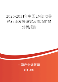 2025-2031年中國LM滾動導軌行業(yè)發(fā)展研究及市場前景分析報告 2025-2031年中國LM滾動導軌行業(yè)發(fā)展研究及市場前景分析報告